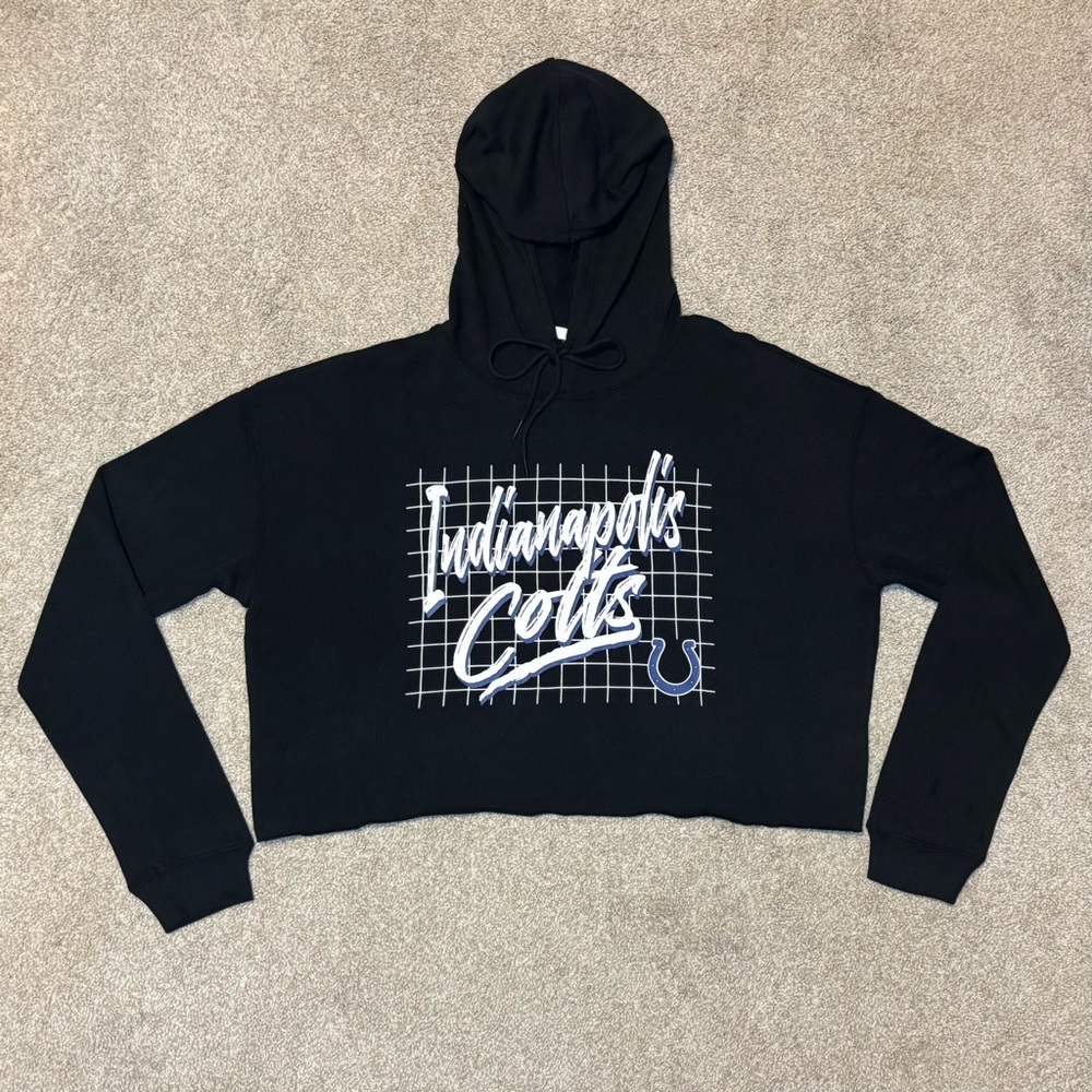 WEAR by Erin Andrews Indianapolis Colts Cropped Hoodie Women’s Large